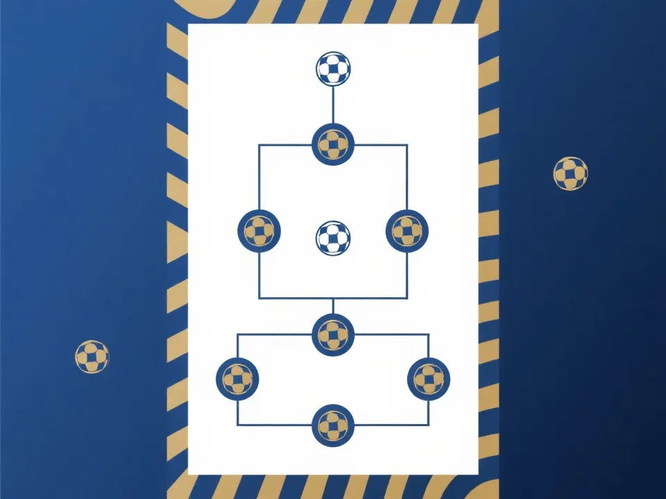 世界杯淘汰赛晋级路线图示意