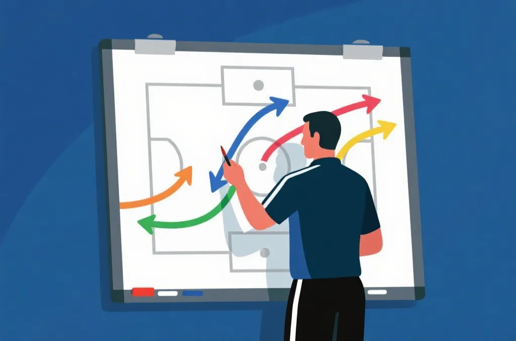 战术板与概率示意图